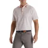 FootJoy Lisle Accented Stripe Self Collar Polo - FJ Logo 2 FootJoy Lisle Accented Stripe Self Collar Polo - FJ Logo -Cheap The Tee Crest Store footjoy lisle accented stripe self collar polo fj logo pink white graphite 02 57483.1673905918