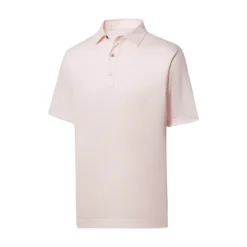 FootJoy Lisle Bead Chain Print Self Collar Polo