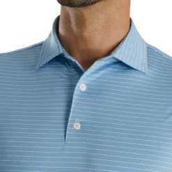 FootJoy Lisle Classic Pencil Stripe Polo -Cheap The Tee Crest Store footjoy lisle classic pencil stripe polo blue white 03 78507.1673902285