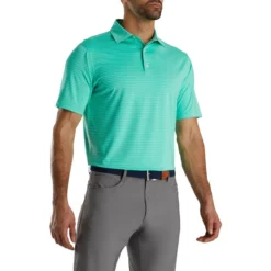 FootJoy Lisle Classic Pencil Stripe Polo -Cheap The Tee Crest Store footjoy lisle classic pencil stripe polo green white 01 47023.1673902979