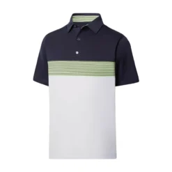 FootJoy Lisle Color Block Self Collar Polo -Cheap The Tee Crest Store footjoy lisle color block self collar polo navy white sage 01 96294.1676593474