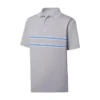 FootJoy Lisle Double Bend Knit Collar Polo -Cheap The Tee Crest Store footjoy lisle double bend knit collar polo heather dove grey 01 90947.1648733072