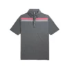 FootJoy Lisle Engineered Chest Band Self Collar Polo - Athletic Fit -Cheap The Tee Crest Store footjoy lisle engineered chest band self collar polo athletic fit charcoal heather 01 53226.1632408768