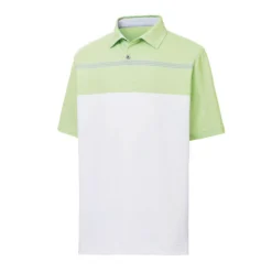 FootJoy Lisle Engineered Pinstripe Self Collar Polo 7 FootJoy Lisle Engineered Pinstripe Self Collar Polo -Cheap The Tee Crest Store footjoy lisle engineered pinstripe self collar polo white lime grey 01 38857.1632336617