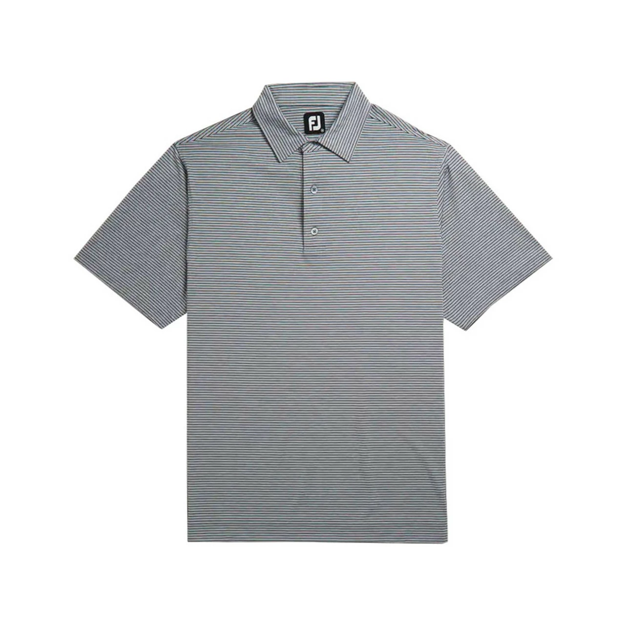 FootJoy Lisle Heather Pinstripe Self Collar Polo 4 FootJoy Lisle Heather Pinstripe Self Collar Polo - Image 2