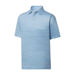 FootJoy Lisle Mini Regimental Stripe Self Collar Polo