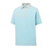 FootJoy Lisle Mixed Pinstripe Self Collar Polo -Cheap The Tee Crest Store footjoy lisle mixed pinstripe self collar polo ice blue grey 01 54304.1632336265