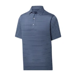 FootJoy Lisle Triple Pinstripe Self Collar Polo -Cheap The Tee Crest Store footjoy lisle triple pinstripe self collar polo ink 01 86891.1676588853