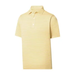 FootJoy Lisle Triple Pinstripe Self Collar Polo -Cheap The Tee Crest Store footjoy lisle triple pinstripe self collar polo lemonade 01 08371.1676596972