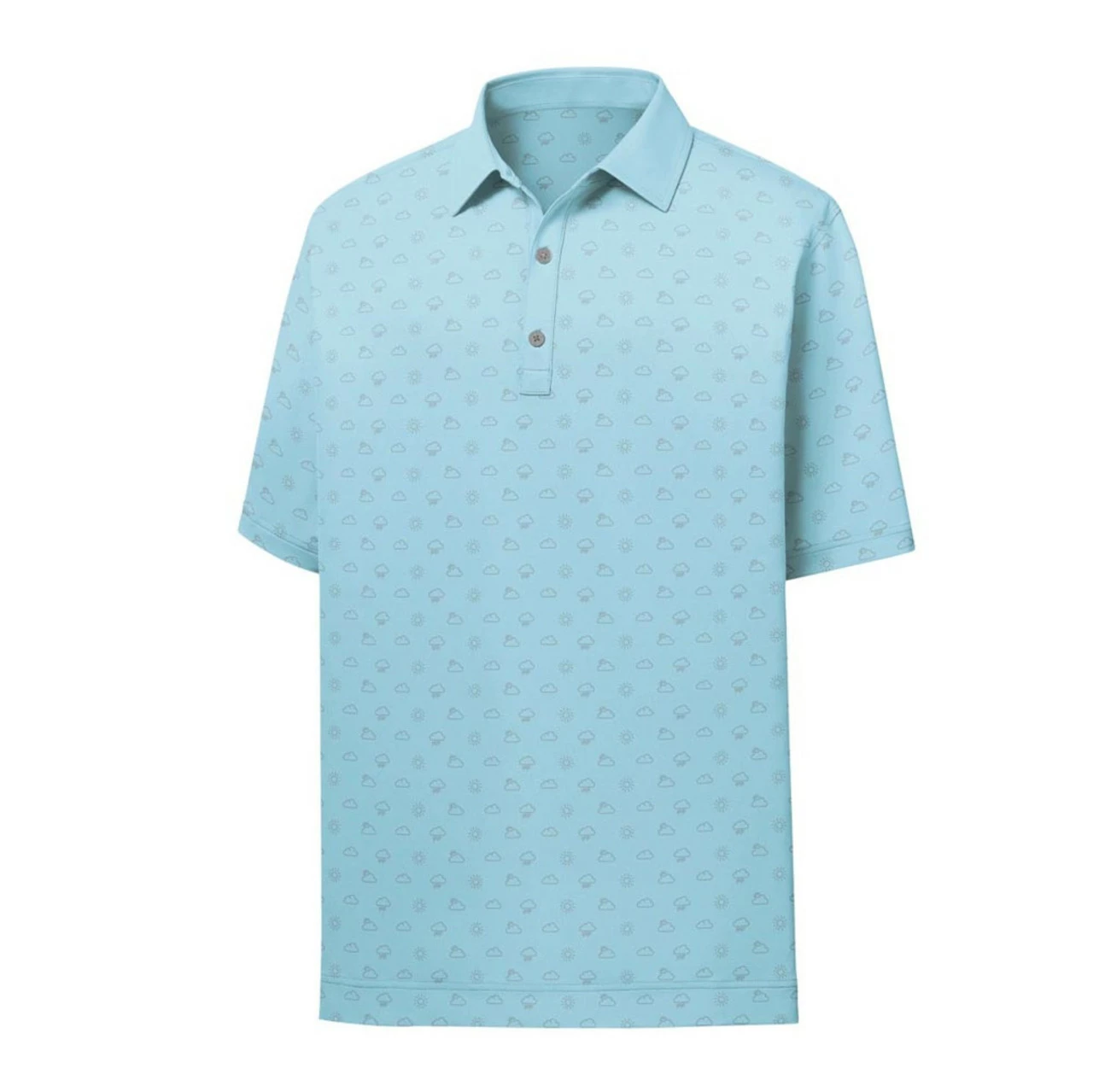 FootJoy Lisle Weather Print Self Collar Polo 3 FootJoy Lisle Weather Print Self Collar Polo
