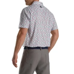 FootJoy Mini Floral Print Lisle Self Collar Polo 15 FootJoy Mini Floral Print Lisle Self Collar Polo -Cheap The Tee Crest Store footjoy mini floral print lisle self collar polo white watermelon sea green 02 90603.1673905243