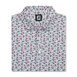 FootJoy Mini Floral Print Lisle Self Collar Polo 17 FootJoy Mini Floral Print Lisle Self Collar Polo -Cheap The Tee Crest Store footjoy mini floral print lisle self collar polo white watermelon sea green 04 47884.1673905956