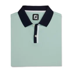 FootJoy Solid Stretch Pique With Stripe Placket Knit Collar Polo -Cheap The Tee Crest Store footjoy solid stretch pique with stripe placket knit collar polo sage 04 59736.1673904879
