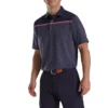 FootJoy Spacedye Block Lisle Self Collar Polo -Cheap The Tee Crest Store footjoy spacedye block lisle self collar polo navy 01 43516.1673905674