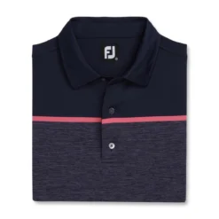 FootJoy Spacedye Block Lisle Self Collar Polo -Cheap The Tee Crest Store footjoy spacedye block lisle self collar polo navy 04 45410.1673901316