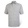 FootJoy Spun Poly Stripe Polo - Self Collar - Closeout -Cheap The Tee Crest Store footjoy spun poly stripe polo self collar heather grey 01 19316.1632420088