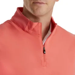 FootJoy Stretch Woven Vest With Knit Accents -Cheap The Tee Crest Store footjoy stetch woven vest with knit accents coral 03 65409.1673905020