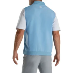 FootJoy Stretch Woven Vest With Knit Accents -Cheap The Tee Crest Store footjoy stetch woven vest with knit accents dusk blue 02 77099.1673903332