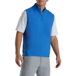 FootJoy Stretch Woven Vest With Knit Accents -Cheap The Tee Crest Store footjoy stetch woven vest with knit accents royal 01 24055.1673901376