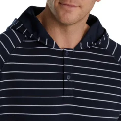 FootJoy Striped Hoodie -Cheap The Tee Crest Store footjoy striped hoodie navy white 03 14393.1673899748