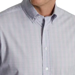 FootJoy Super Soft Woven Plaid Shirt 34 FootJoy Super Soft Woven Plaid Shirt -Cheap The Tee Crest Store footjoy super soft woven plaid shirt dusty purple white azure 03 07441.1671652337