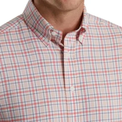 FootJoy Super Soft Woven Plaid Shirt 54 FootJoy Super Soft Woven Plaid Shirt -Cheap The Tee Crest Store footjoy super soft woven plaid shirt white coral pink graphite 03 16269.1671652025