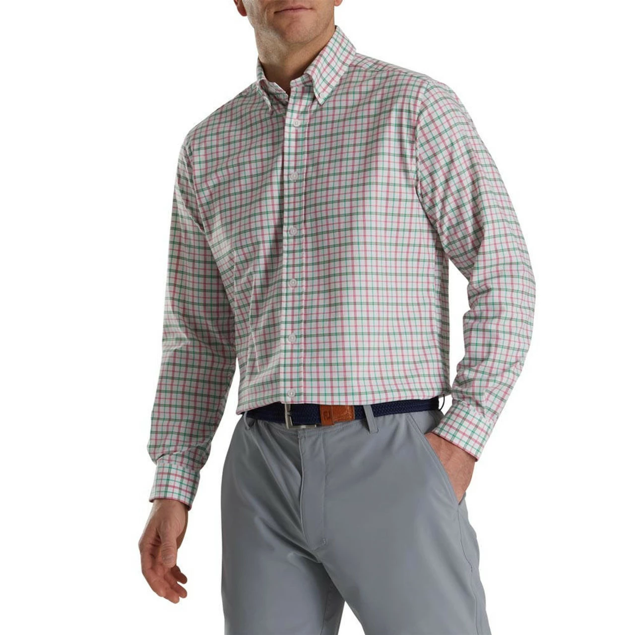 FootJoy Super Soft Woven Plaid Shirt 11 FootJoy Super Soft Woven Plaid Shirt - Image 9
