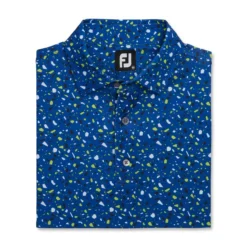 FootJoy Terrazzo Print Lisle Self Collar Polo -Cheap The Tee Crest Store footjoy terrazzo print lisle self collar polo ocean 04 83271.1673904158