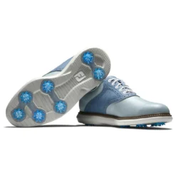 FootJoy Men's Traditions Golf Shoes -Cheap The Tee Crest Store footjoy traditions golf shoes gray white blue 06 87808.1668608836