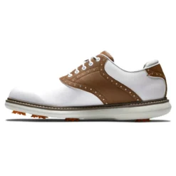 FootJoy Men's Traditions Golf Shoes -Cheap The Tee Crest Store footjoy traditions golf shoes white brown gray 02 76759.1668608807