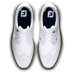 FootJoy Men's Traditions Golf Shoes -Cheap The Tee Crest Store footjoy traditions golf shoes white gray navy 03 62162.1668608830