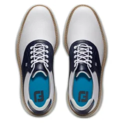 FootJoy Men's Traditions Saddle Golf Shoes -Cheap The Tee Crest Store footjoy traditions saddle golf shoes white navy 03 99658.1676580425