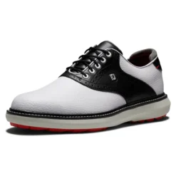 FootJoy Men's Traditions Spikeless Golf Shoes -Cheap The Tee Crest Store footjoy traditions spikeless golf shoes white black 03 62656.1678140726