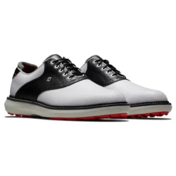 FootJoy Men's Traditions Spikeless Golf Shoes -Cheap The Tee Crest Store footjoy traditions spikeless golf shoes white black 05 00372.1678140731