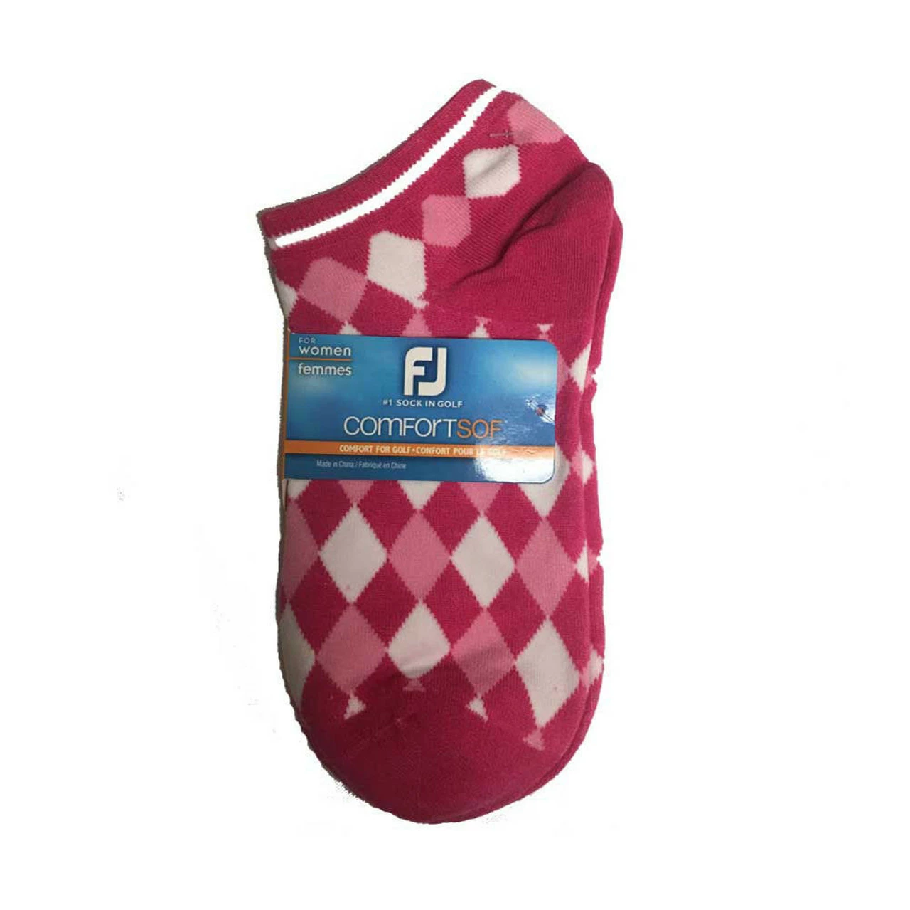 FootJoy Women's ComfortSof Low Cut Argyle Print Fashion Sock 6 FootJoy Women's ComfortSof Low Cut Argyle Print Fashion Sock - Image 4