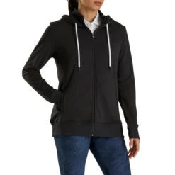 FootJoy Women's Full-Zip Hoodie - Prior Generation -Cheap The Tee Crest Store footjoy womens full zip hoodie black 02 17863.1633109708