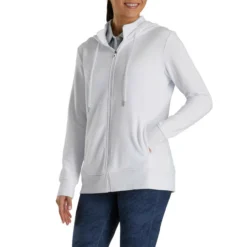 FootJoy Women's Full-Zip Hoodie - Prior Generation -Cheap The Tee Crest Store footjoy womens full zip hoodie white 02 71974.1633109708