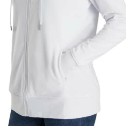FootJoy Women's Full-Zip Hoodie - Prior Generation -Cheap The Tee Crest Store footjoy womens full zip hoodie white 04 33102.1633109708
