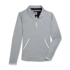 FootJoy Women's Half-Zip Tonal Stripe Mid-Layer -Cheap The Tee Crest Store footjoy womens half zip tonal stripe mid layer grey 01 72375.1676594912