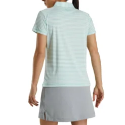 FootJoy Women's Heather Stripe Polo -Cheap The Tee Crest Store footjoy womens heather stripe polo aquamarine 03 33072.1631901194