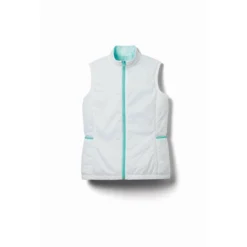 FootJoy Women's Insulated Reversible Vest -Cheap The Tee Crest Store footjoy womens insulated reversible vest white aquamarine 01 43308.1633109904