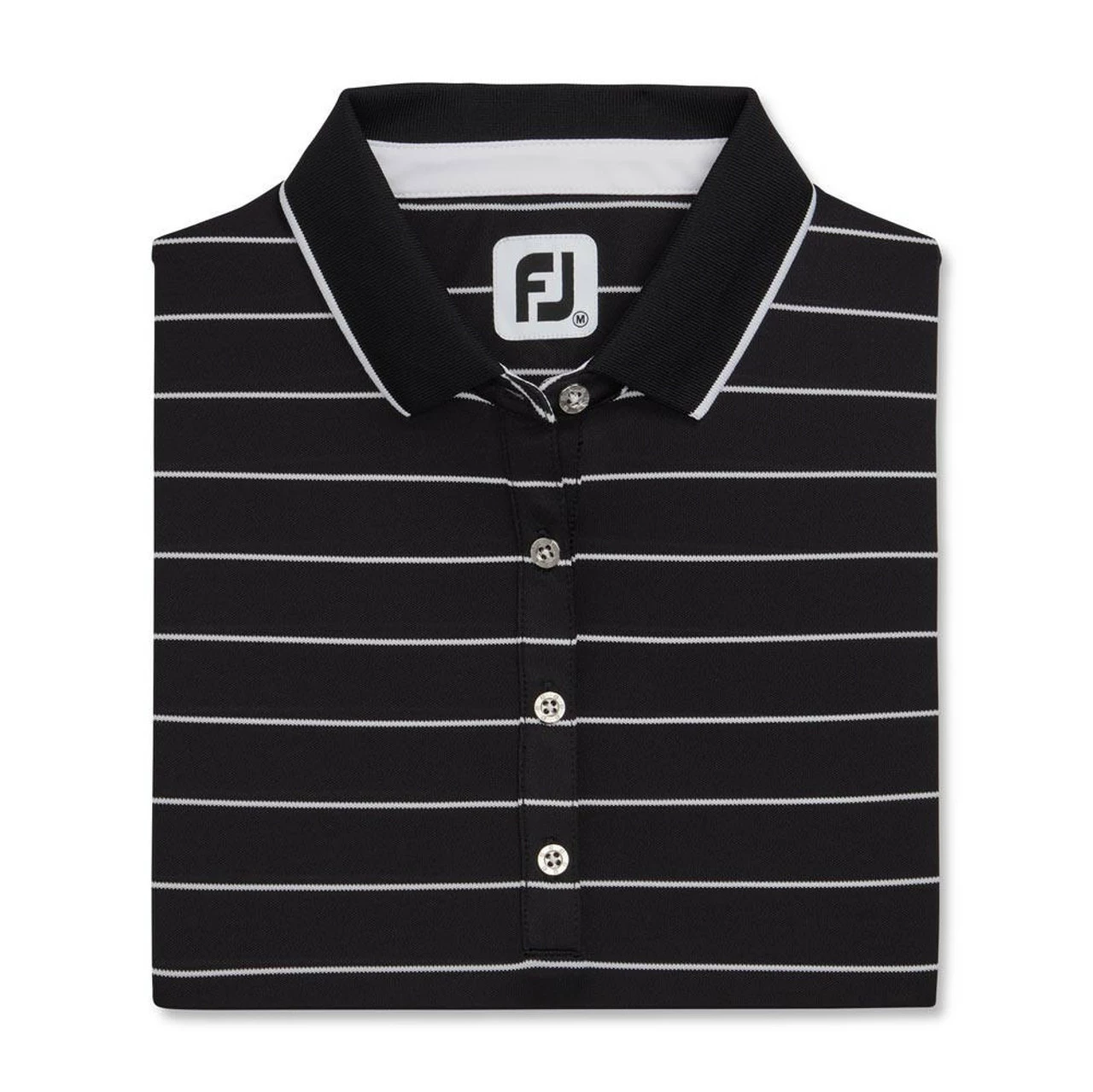 FootJoy Women's Pique Pinstripe Half Sleeve Polo 10 FootJoy Women's Pique Pinstripe Half Sleeve Polo - Image 8