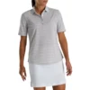 FootJoy Women's Pique Pinstripe Half Sleeve Polo 1 FootJoy Women's Pique Pinstripe Half Sleeve Polo -Cheap The Tee Crest Store footjoy womens pique pinstripe half sleeve polo light grey heather 01 31206.1673899448