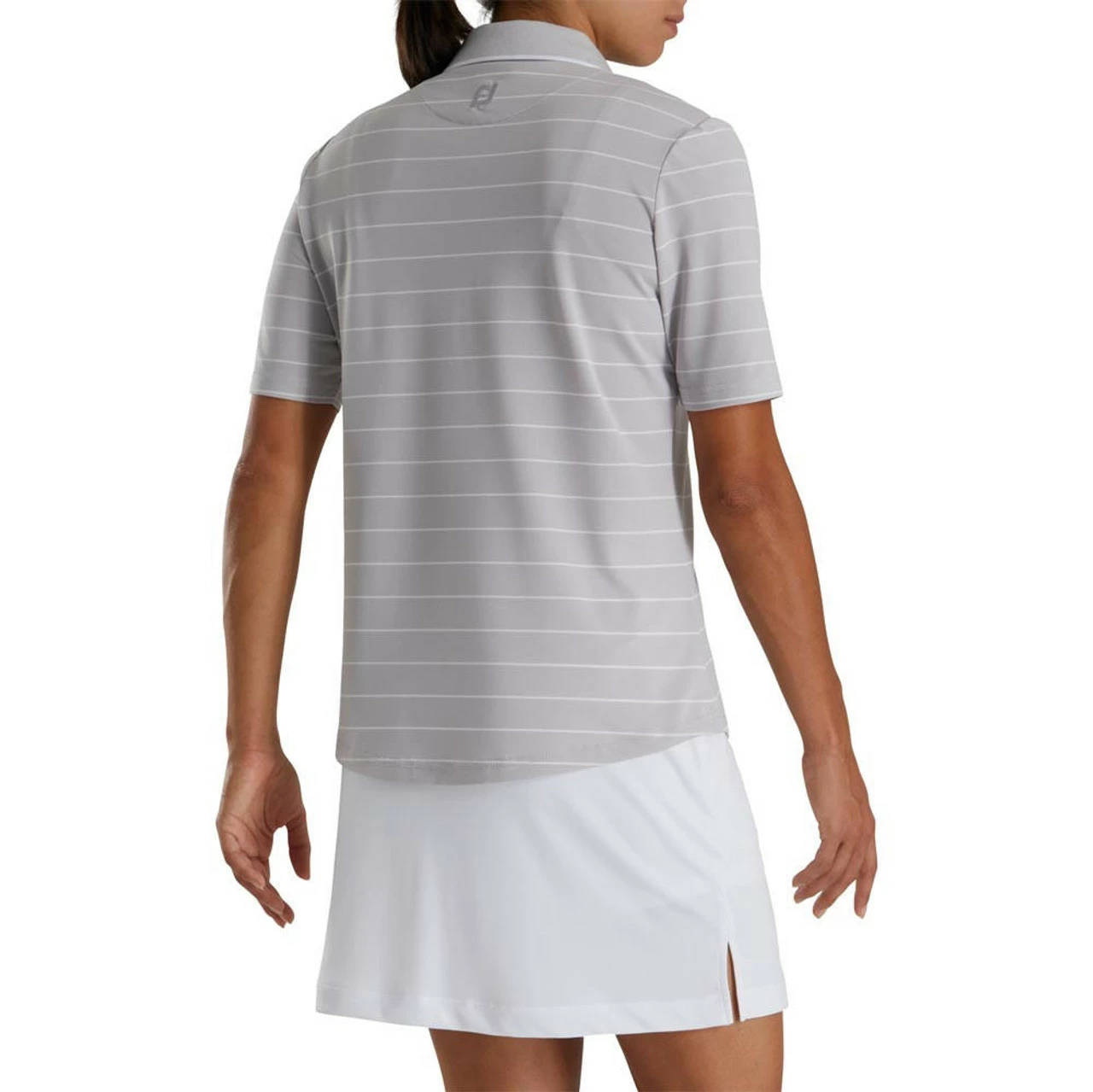 FootJoy Women's Pique Pinstripe Half Sleeve Polo 4 FootJoy Women's Pique Pinstripe Half Sleeve Polo - Image 2