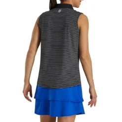 FootJoy Women's Sleeveless Pinstripe Polo -Cheap The Tee Crest Store footjoy womens sleeveless pinstripe polo black 03 72982.1633122943