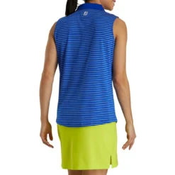 FootJoy Women's Sleeveless Pinstripe Polo -Cheap The Tee Crest Store footjoy womens sleeveless pinstripe polo cobalt 03 56851.1633122943