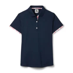 FootJoy Women's Watercolor Trim Polo -Cheap The Tee Crest Store footjoy womens watercolor trim polo navy 01 89417.1676592406