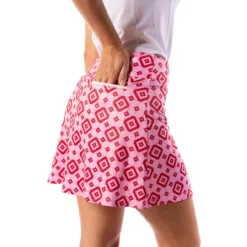Golftini Women's Say It Out Loud Pull-On Stretch Skort
