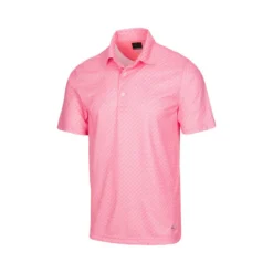 Greg Norman ML75 Microlux Iron Print Polo -Cheap The Tee Crest Store greg norman ml75 microlux iron print polo cool coral 01 98000.1644349993