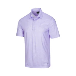 Greg Norman ML75 Microlux Iron Print Polo -Cheap The Tee Crest Store greg norman ml75 microlux iron print polo mystic purple 01 26700.1644349993